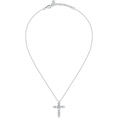 Morellato Štýlový strieborný náhrdelník s krížikom large cross tesori SAIW116
