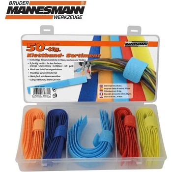 B. mannesmann Комплект велкро ленти за кабели 50 броя / Mannesmann 42610 / (M 42610)