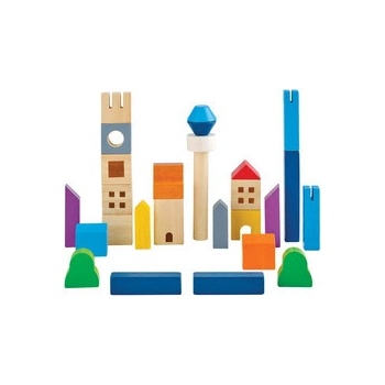 PlanToys Stavebnice - Ve městě