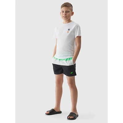 4F chlapecké plážové šortky typu boardshorts zelené
