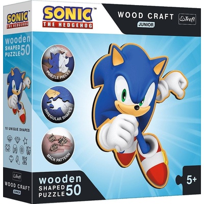Trefl 120203 Wood Craft Junior 50 Sonic