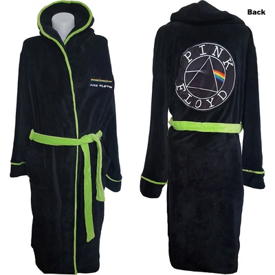 CurePink: | pánský župan Pink Floyd: Circle Logo černý fleece – Zboží Mobilmania