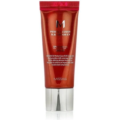 Missha M Perfect Cover BB Cream EX SPF42 bb крем всички типове кожа 20 ml нюанс No. 21 Light Beige