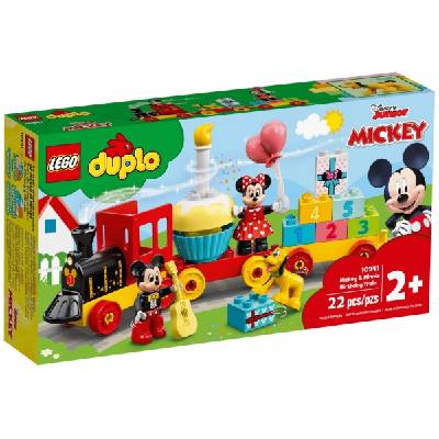 LEGO DUPLO 10941 NAROZENINOVÝ VLAK MICKEY & MINNIE