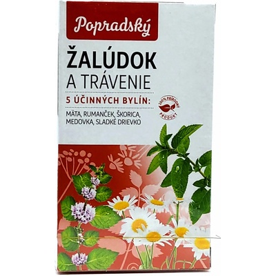 Baliarne obchodu Poprad Bylinný čaj žaludek a trávení 15 x 1,5 g