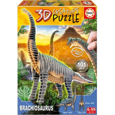 Educa Детски 3D пъзел Educa от 101 части - Брахиозаври (EDU19383)