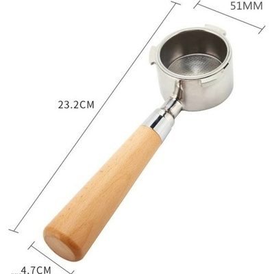 AVX Delonghi Dedica 4011ZB páka bez dna 51 mm – Zboží Dáma