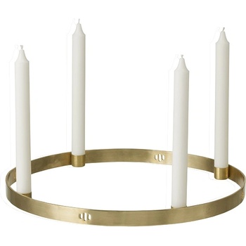 ferm LIVING Свещник Circle месинг 38 см (5722)