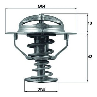 Termostat, chladivo MAHLE TX 114 82D (TX11482D)