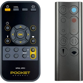 General DYSON HP00, HP01, 967197-13 Silver - дистанционно управление дубликат МАГНИТНО (HP00, HP01, 967197-13 Silver)