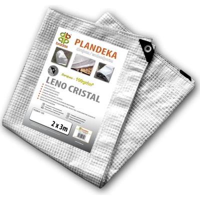 Bradas Plachta krycí zesílená 4 x 6 m 100g průhledná LENO CRISTAL BR-PLC1004/6