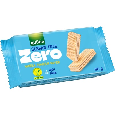 Gullón Vanilla wafer plnené krémom s vanilkovou príchuťou - bez cukru 60 g