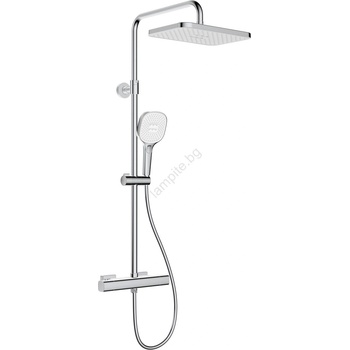 Armatura 5756-910-00 - Душ комплект с термостатен смесител MALAGA, лъскав хром (KF0270)