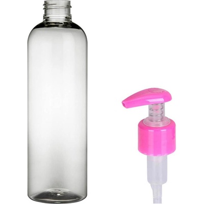 Ambra Plastová lékovka čirá s růžovou pumpičkou 0,5 l