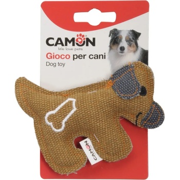 Camon Fabric dog toy - Забавна кучешка играчка - кученце от плат, 11 см