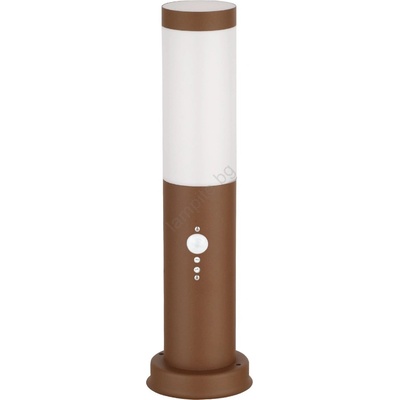 Brilagi - Външна лампа със сензор 1xE27/15W/230V 40 cm IP44 кафява (BG3939)