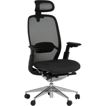 Bittel Работен стол Carmen ONEX, до 136кг. макс тегло, дамаска, ергономичен, алуминиева база, Locking tilt механизъм, люлеещ механизъм, слайд механизъм, газов амортисьор, лумбална опора, черен (bt-3520600)