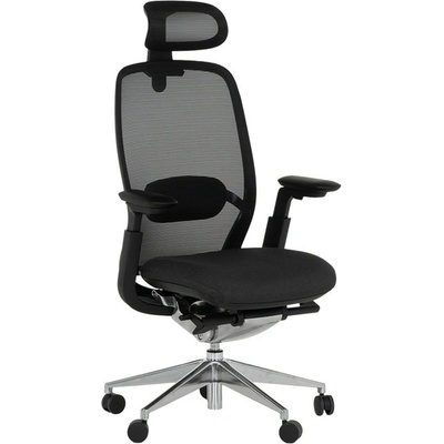 Bittel Работен стол Carmen ONEX, до 136кг. макс тегло, дамаска, ергономичен, алуминиева база, Locking tilt механизъм, люлеещ механизъм, слайд механизъм, газов амортисьор, лумбална опора, черен (bt-3520600)