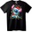 NOONEBRAND Тениска Stitch Дядо Коледа с коледни лампички - 7XL, Black