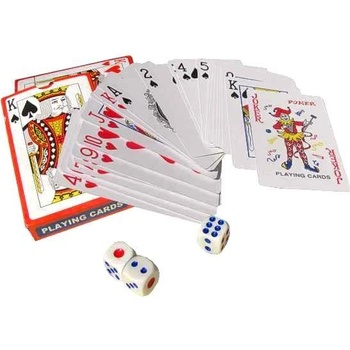 TFT hracie karty JOKER s kockami