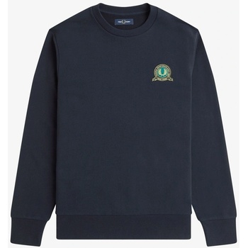 Fred Perry Блуза Fred Perry Men's Badge Crew Neck Sweatshirt - Navy 608