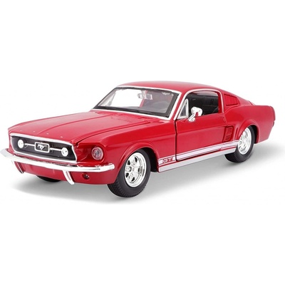 Maisto Ford Mustang GT 1967 Šedý 1:24