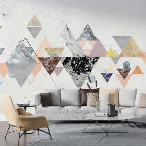 Art Gift Decor Фототапет Триъгълен мрамор