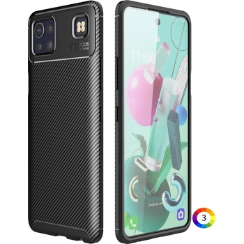 Image 1 of LG K92 5G Удароустойчив Carbon Fiber Калъф и Протектор