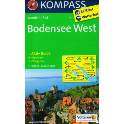 mapa Bodensee West 1a 1:50 t. laminovaná
