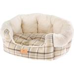 Ferplast Etoile - Меко легло с двустранна възглавница за кучета и котки, 60 x 50 x h 21 см. - бежаво