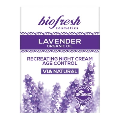 Biofresh Cosmetics Lavender Night Cream Age Control - Възстановяващ нощен крем 50мл