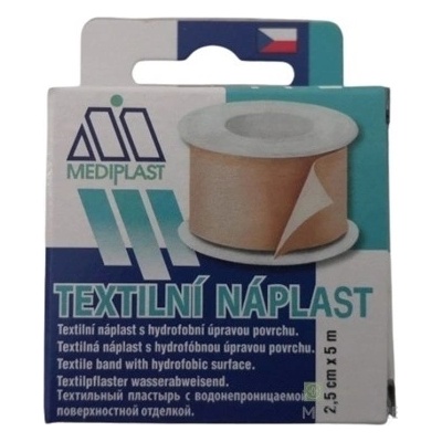 MEDIPLAST Textilná náplasť 1121 2,5 cm x 5 m