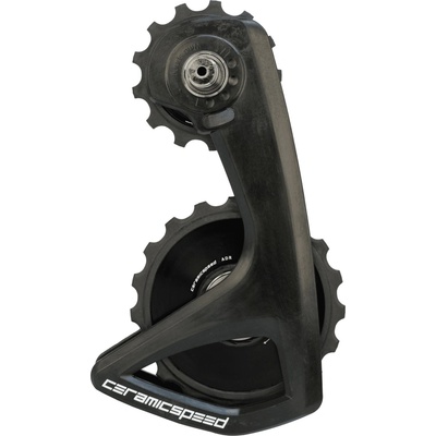 Kladky a ramienko prehadzovačky Ceramicspeed OSPW RS Alpha pre Shimano 9250 a 8150 - black uni