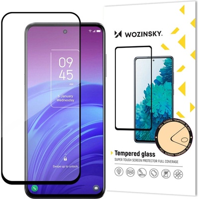 Wozinsky Скрийн протектор от закалено стъкло Wozinsky, пълно покритие, с рамка, за TCL 20L, черен (9145576260494)