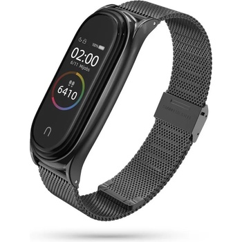 Tech-Protect Стоманена верижка за смарт часовник XIAOMI MI SMART BAND 5 / 6 / 6 NFC от Tech-Protect MILANESEBAND - черна (795787712313) - 10015