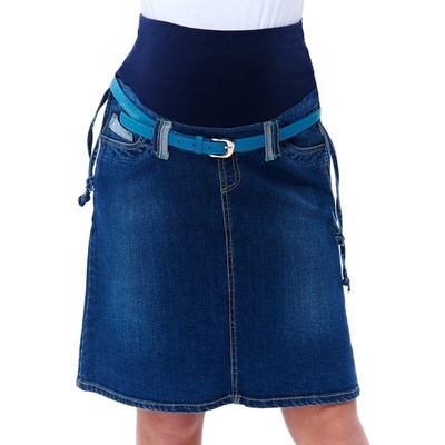 Těhotenská sukně 1S0724 modrá