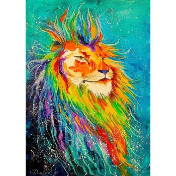 Enjoy - Puzzle Rainbow Lion - 1 000 piese