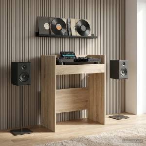 vidaXL DJ маса Дъб сонома 82 x 45 x 102 см Инженерна дървесина (8006750)