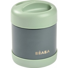 Beaba Termoska na oběd z nerezové oceli se vzduchotěsným uzávěrem Mineral Grey Sage Green 300 ml