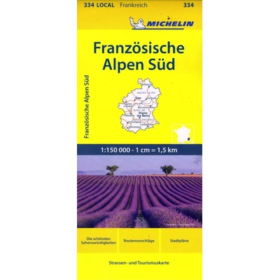 Francie: Francouzské Alpy jih č. 334 mapa