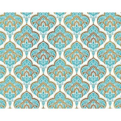Darčekový baliaci papier florentia 70 x 100 cm - modro-zlatý vzor