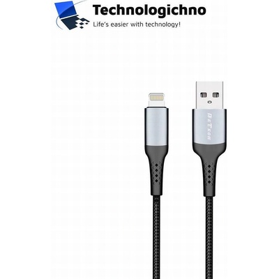DeTech Кабел DeTech Lightning DE-43i2 Черен 2m (DE-43i2)
