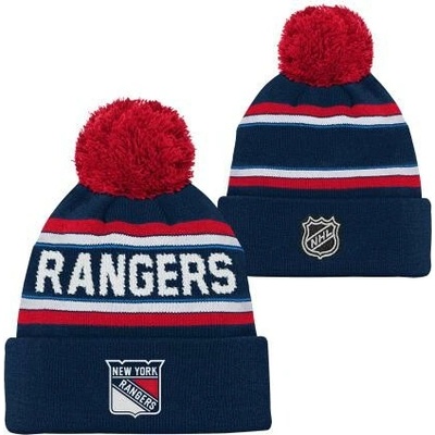Outerstuff Dětská zimní čepice New York Rangers NHL 3Rd Jersey Jacquard Cuff Pom