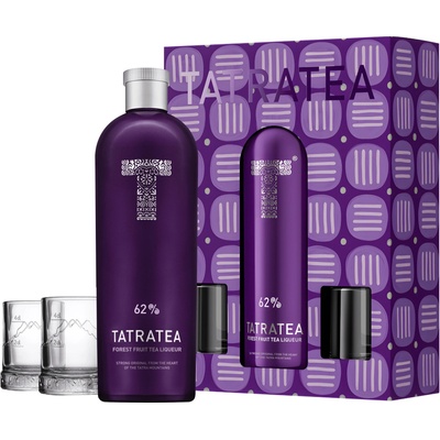 Tatratea Forest Fruit 62% 0,7 l (dárkové baleni 2 sklenice)