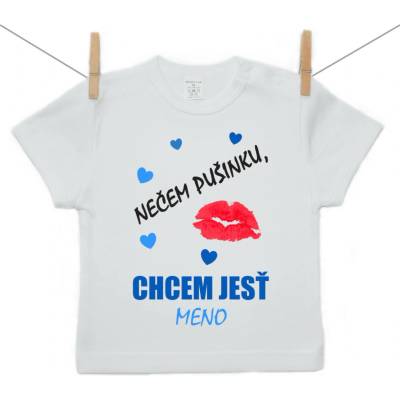Boodyy tričko s krátkym rukávom Nečem pušinku chcem jesť