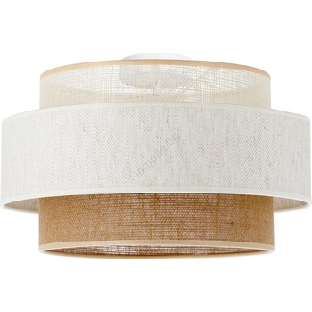 BELIS Плафон BOHO 1xE27/60W/230V Ø 40 см бял/джут (BE0997)