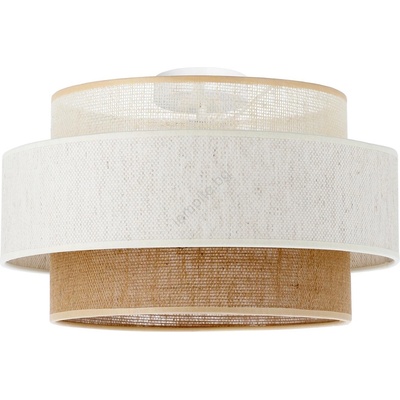 BELIS Плафон BOHO 1xE27/60W/230V Ø 40 см бял/джут (BE0997)