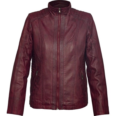 Max Original Leather Dámska kožená bunda GOLDIE Bordo