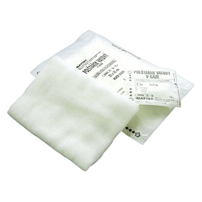 BATIST B-COMP vatový absorpčný vankúšik v gáze sterilný 10 x 15 cm 2 ks