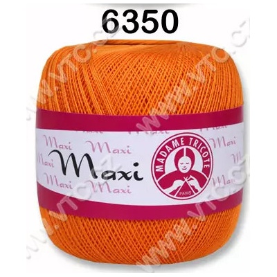 MADAME TRICOTE PARIS Příze Maxi - klasická i Metallic Maxi: 6350 Oranžová